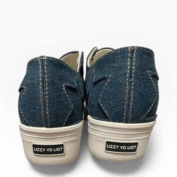 Superga Lizzy VD Ligt Platform Sneakers Womens US 7.5 Denim Patchwork NIB - Picture 5 of 10